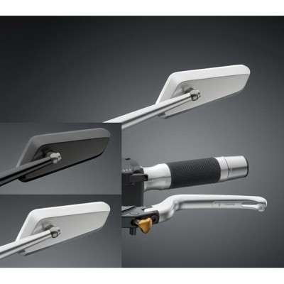 Zpětné zrcátko Rizoma CIRCUIT 744, univerzální - LEVÉ pro motocykly, černá